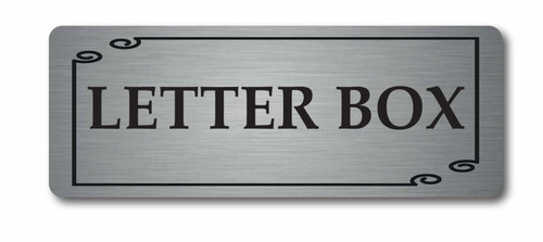 Metal aluminium letter - metal,