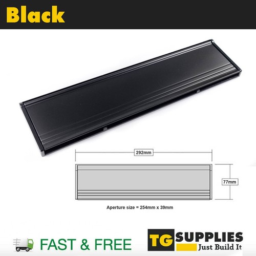 Aluminium door letter box - door,