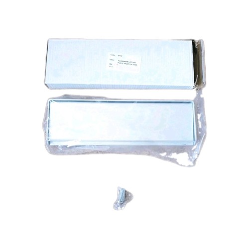 Aluminium letter box face - letter,