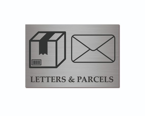 Letter parcel box sign - &,