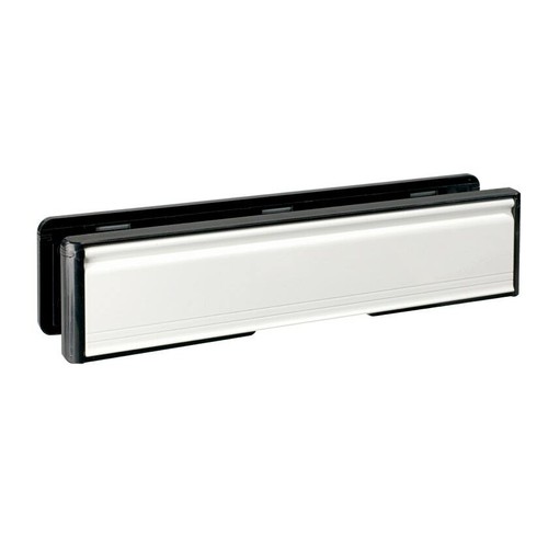 Door letter plate chrome - letter, upvc