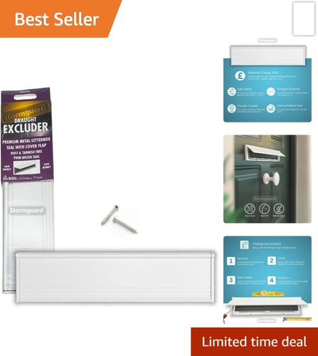 White aluminium letter box - white,