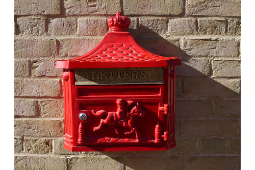 Red mail post box - box, vintage